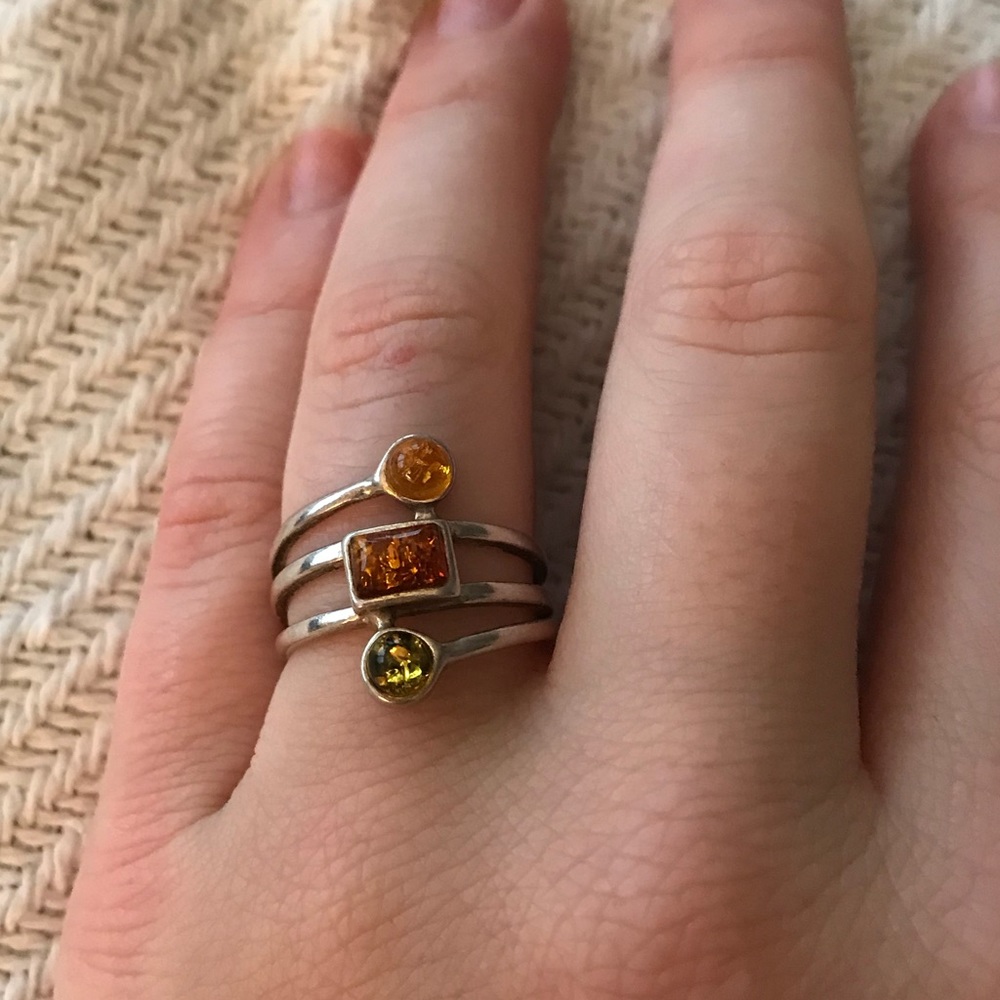 Silver Ring w/ Stones